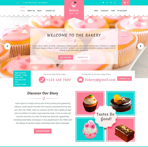 Bake Shop WordPress Theme